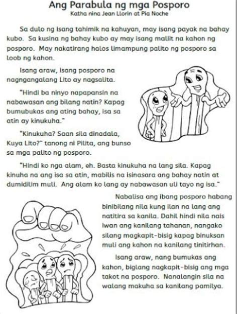 mga kwentong parabula.